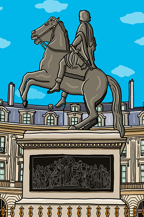 Place des Victoires - antoine meurant