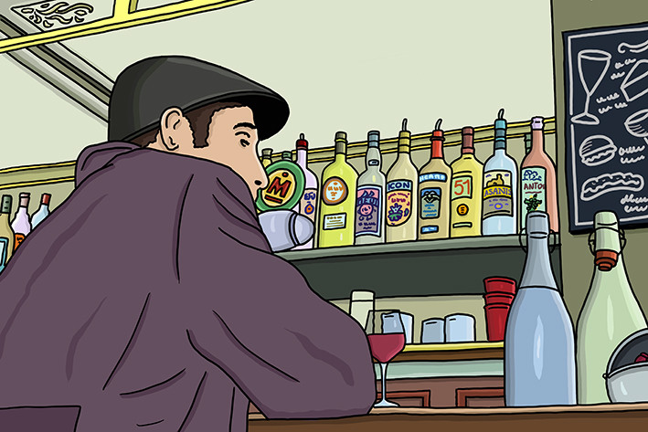 Au bar - antoine meurant